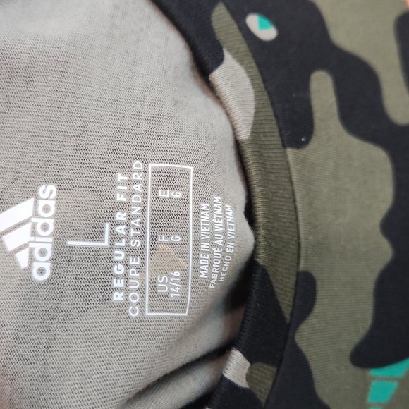 Adidas Boy's Camouflage T Shirt 14/16 - Picture 3 of 4